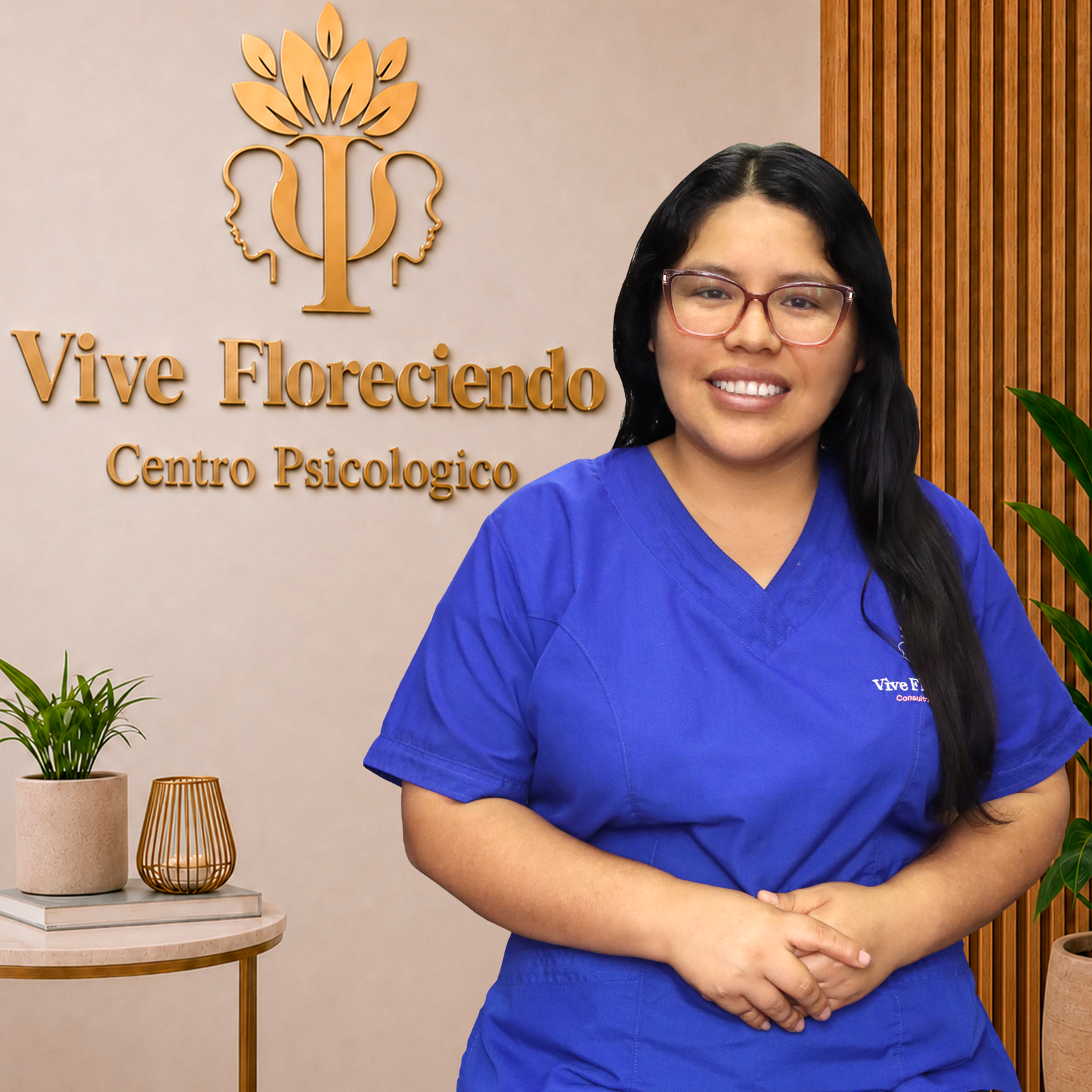 Psicóloga Karina Chalco Aviles, fundadora de Vive Floreciendo